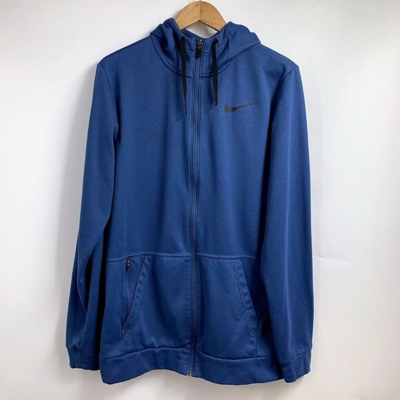 Nike Men's Sportswear Full Zip Long Sleeve Swoosh Graphic Hoodie Sweatshirt SZ M - Picture 1 of 13